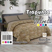  Trapunta matrimoniale in velluto stampa marmo Master House