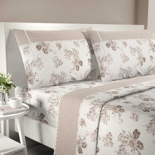  Completo letto Praga matrimoniale 100% cotone con punto a giorno IRGE