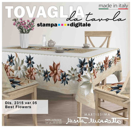 Tovaglia da tavola in stampa digitale Flowers MARTA MARZOTTO