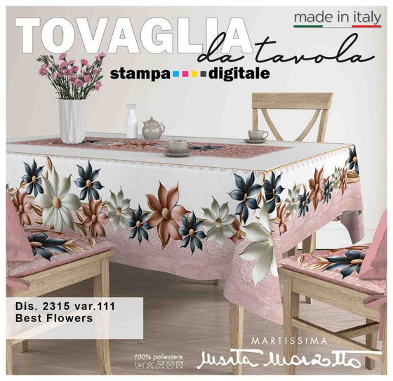 Tovaglia da tavola in stampa digitale Flowers MARTA MARZOTTO